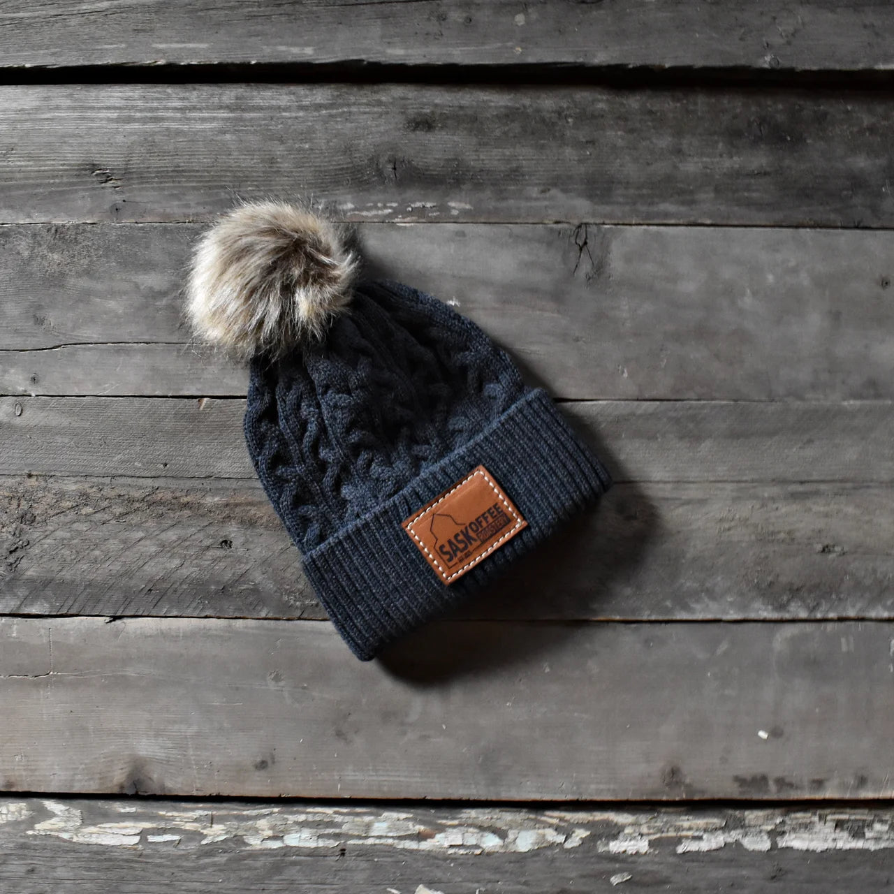 Cuff Toque with Pom Pom